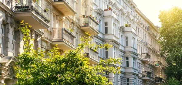 Außenansicht von Eigentumswohnungen in Berlin-Kreuzberg