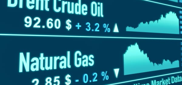 Energiepreise an der Börse