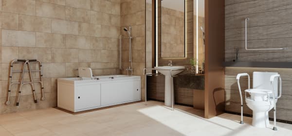 Modernes barrierefreies und altersgerechtes Badezimmer