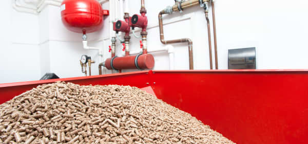 Heizungskeller mit Pelletheizung