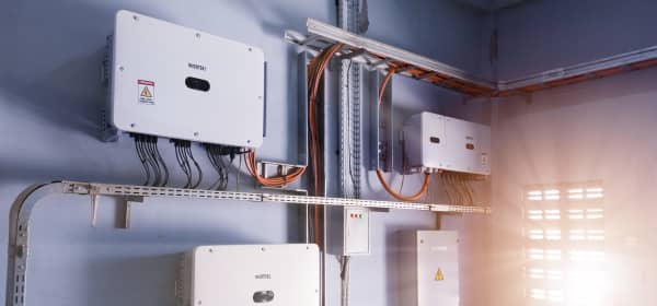 Anlage für PV mit Wechselrichtern