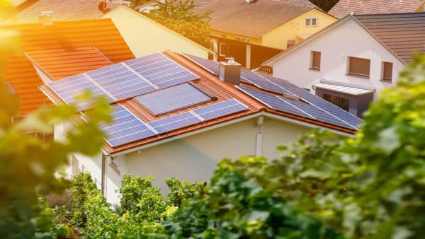 Solaranlage auf dem Dach