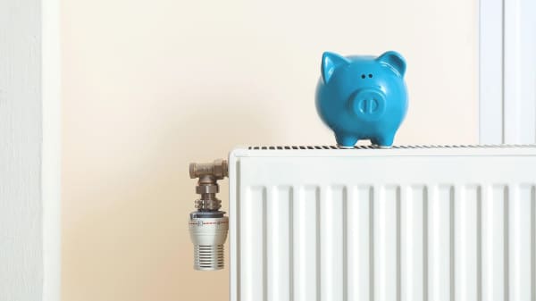 Heizung mit Sparschwein