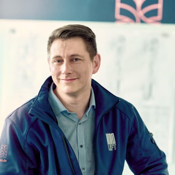 Marc Grabow, Konstruktionsleiter bei HIRO Lift