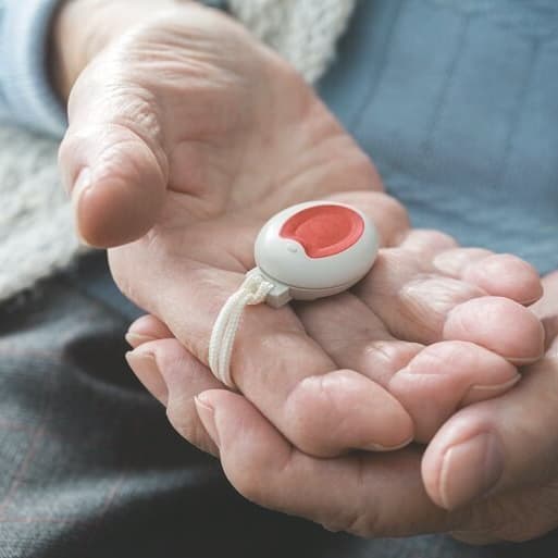 Knopf eines Hausnotrufes