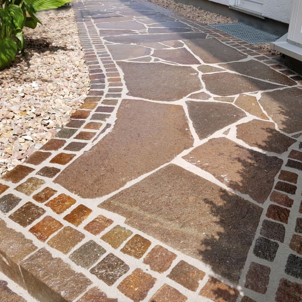 Gartenweg mit Natursteinplatten anlegen, GALA mit Aroundhome planen