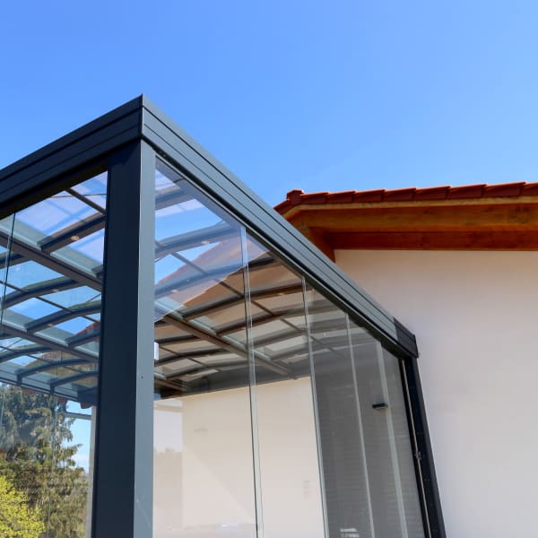 Wintergarten mit Aluprofilen