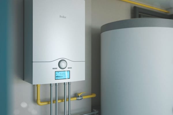 Boiler und Warmwasserspeicher