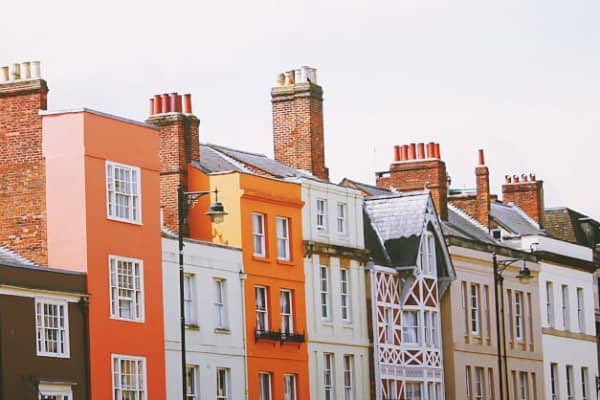 Verschiedene Dachformen