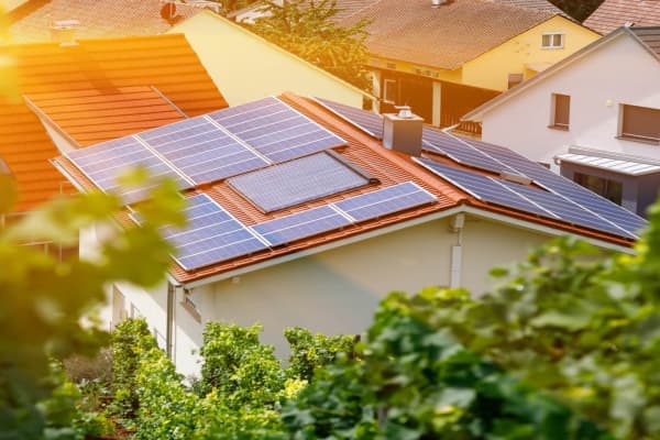 Solaranlage auf dem Dach