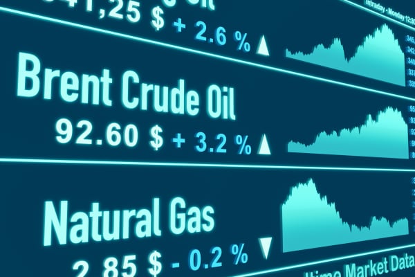 Energiepreise an der Börse