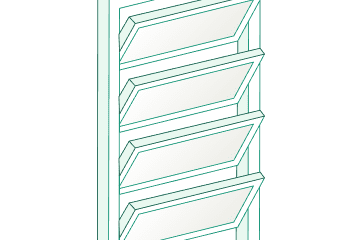 Grafik Lamellenfenster