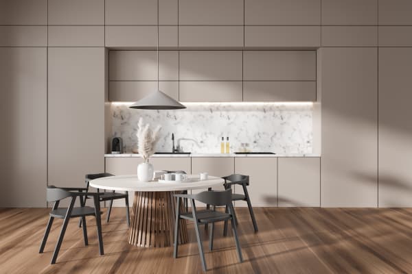 Küchentrends 2026 – Minimalistische Küche in Greige