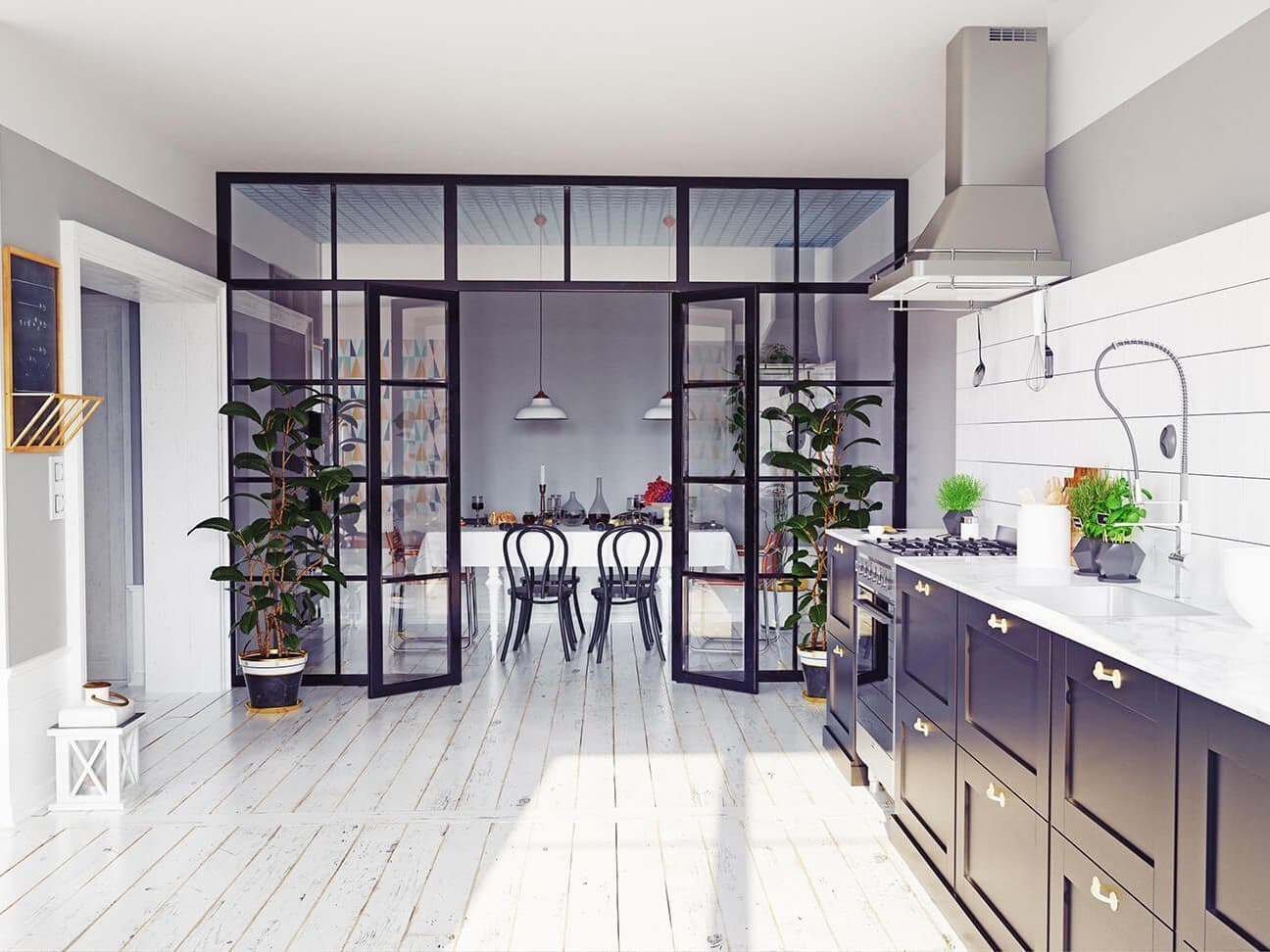 10 schöne raumteiler für offene küchen