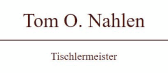 Logo von Tom O. Nahlen Tischlermeister