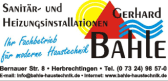 Logo von Gerhard Bahle Sanitär-und Heizungsinstallationen