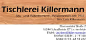 Logo von Lutz Killermann - Tischlerei -