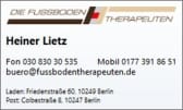 Logo von Die Fußbodentherapeuten