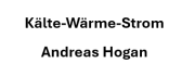 Logo von Kälte-Wärme-Strom Andreas Hogan