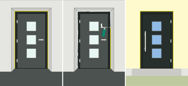 Haustür Abdichtung