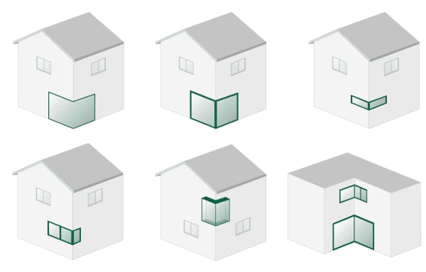 Fenster Eckfenster Platzierung