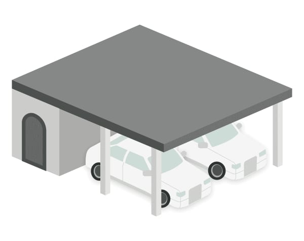 Carport Doppelcarport Schuppen Abstellraum