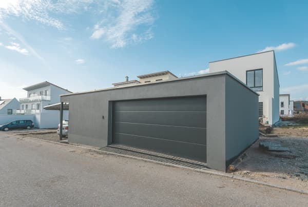 Großraumgarage mit Sondermaßen im Neubaugebiet