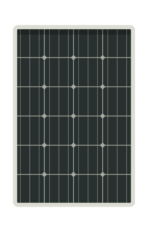 Grafische Darstellung eines blauen Hybridkollektors