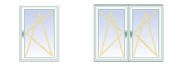 Grafik Öffnungsmöglichkeiten Dreh-Kipp-Balkontür