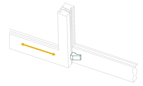 Grafik Schiebetürsicherung