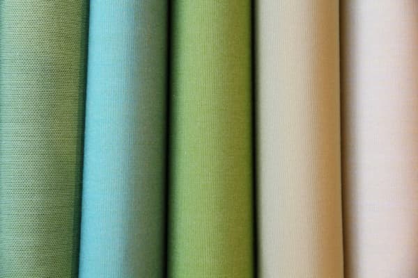 Markisenstoffe von grün bis gelb