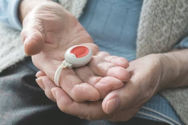 Knopf eines Hausnotrufes