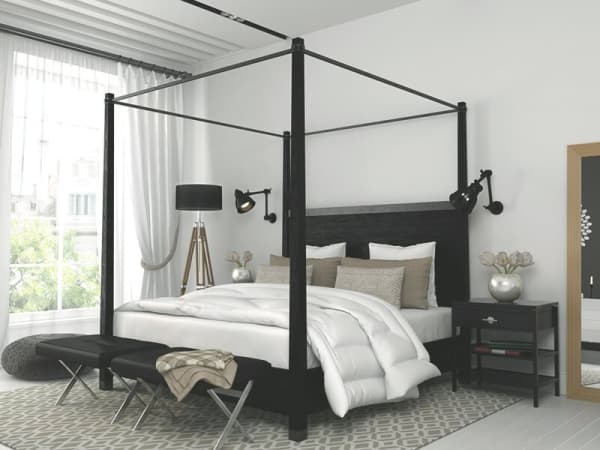 Moderne Schlafzimmereinrichtung