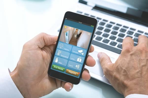 Alarmanlage auf Smartphone