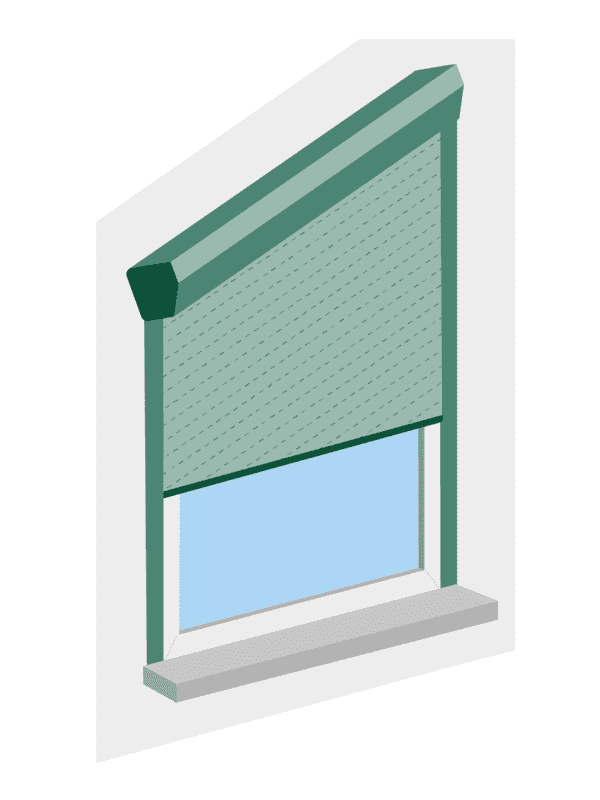 Grafik Schrägrollladen