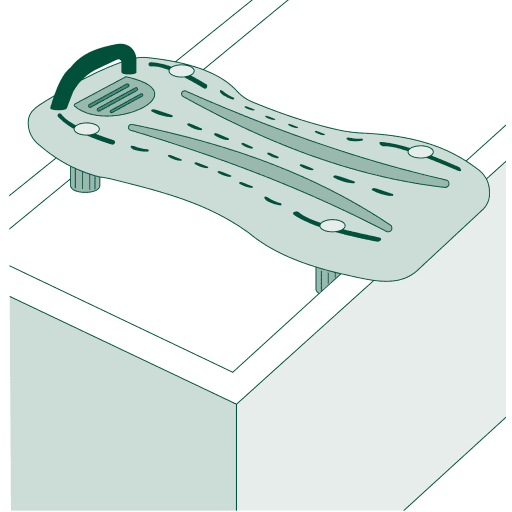 Badewannenbrett Grafik