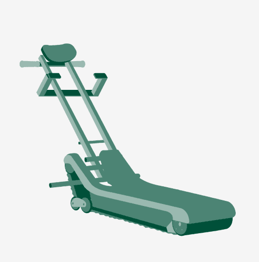 Grafik einer Treppenraupe für Personen mit Rollstuhl