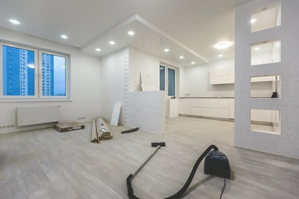 Ansicht Innenausbau Trockenwände Küche