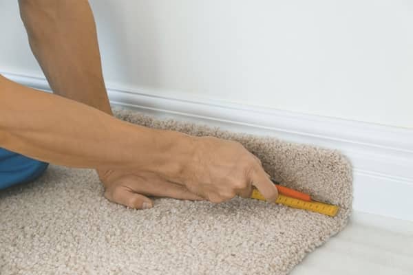 Verlegung Teppich mit Trittschalldämmung