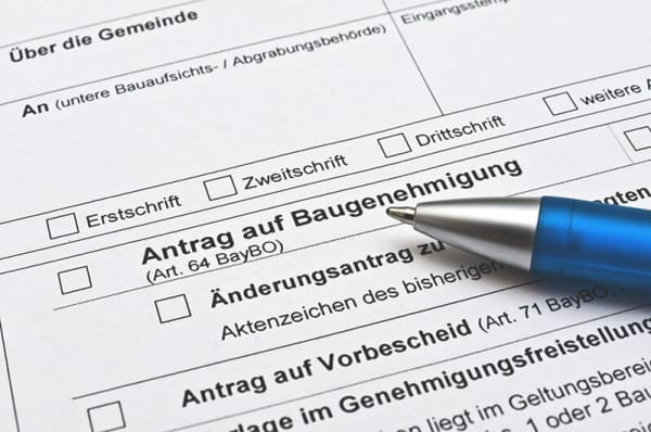 Antragsformular Baugenehmigung