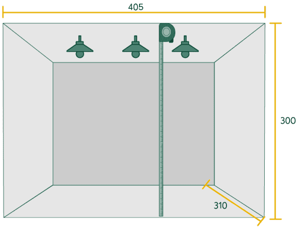 Küche ausmessen 1. Schritt