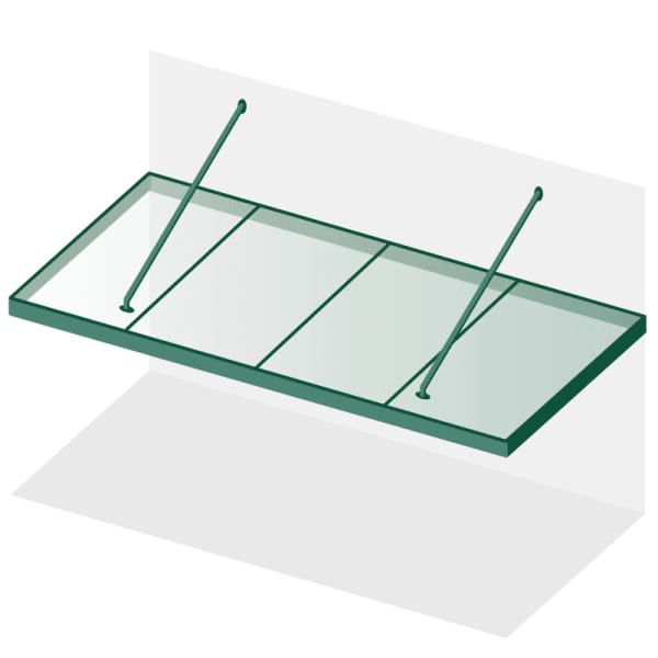 Terrassenüberdachung Vordach Rechteckdach