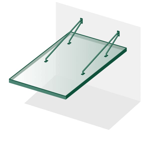 Terrassenüberdachung Vordach Pultdach