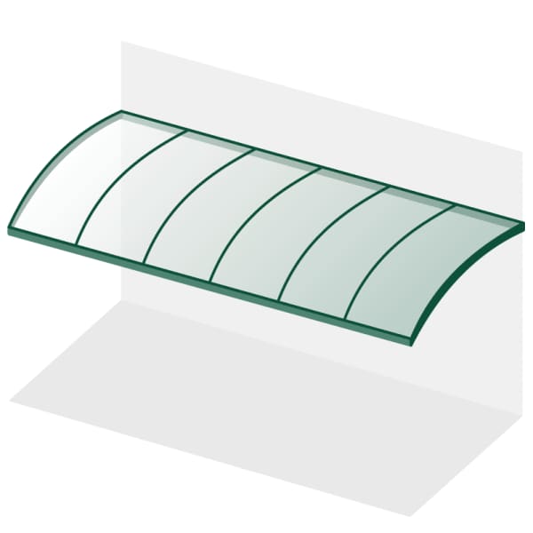 Terrassenüberdachung Vordach Bogendach