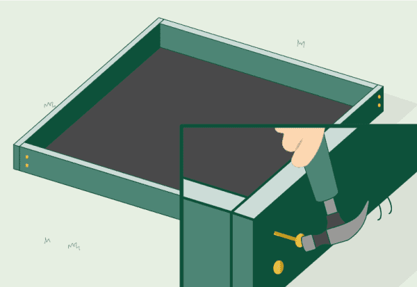 Wintergarten Fundament Schalung bauen