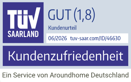 TÜV-Zertifikat zur Kundenzufriedenheit mit Note 1,8