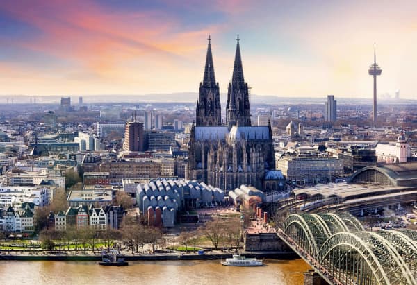 Panoramaansicht von Köln