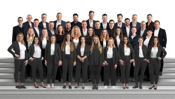 Aroundhome-Vertriebsteam Gruppenporträt des Aroundhome-Vertriebsteams