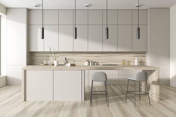 Modernes Küchendesign, Küchendesign in weiß planen mit Aroundhome Kücheneinrichtung