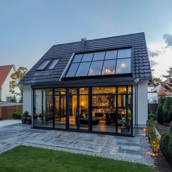 Wintergarten im Haus über zwei Etagen.